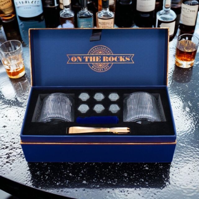 Verre à whisky Art Déco Cornemuse : cadeau unique pour bar pour la maison - France