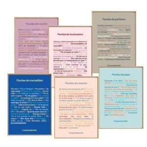 Poster décoratif Paroles de Papa montrant les phrases classiques et humoristiques souvent dites par les pères. Fond élégant, typographie soignée, idéal pour offrir en cadeau homme