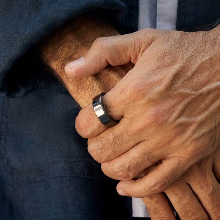 Set Bijoux Magnétique Cuivre - Bracelet Et Bague Réglable Unisexe, Style Connecté, Idée Cadeau Homme Femme - 9