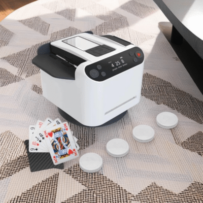 Mélangeur De Cartes Automatique Rechargeable - Silencieux, Pour 1-2 Jeux - Compatible UNO, Poker, Etc. - 11